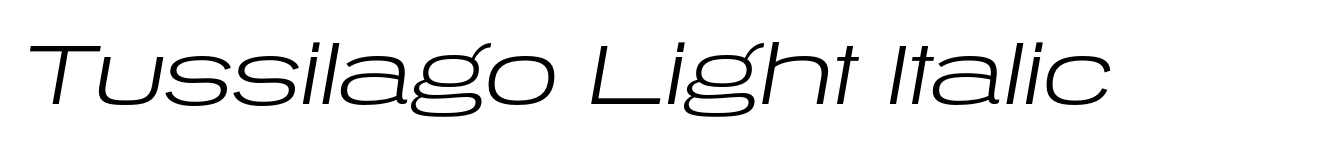 Tussilago Light Italic image